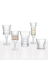 Clear Soda Glass 30-Piece Drinkware Set - Elegant Stephanie Design