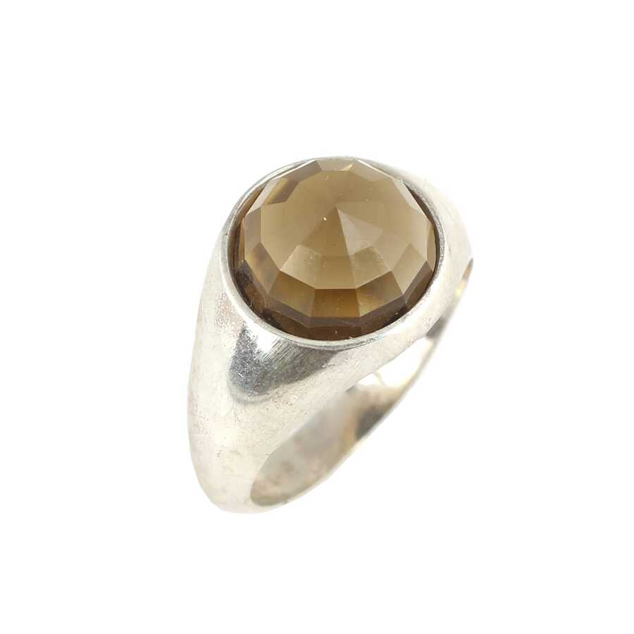 925 Sterling Silver Zultanite Men's Ring - Polished Round Design