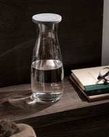 Clear Glass Lidded Carafe - Elegant Diamanta Design