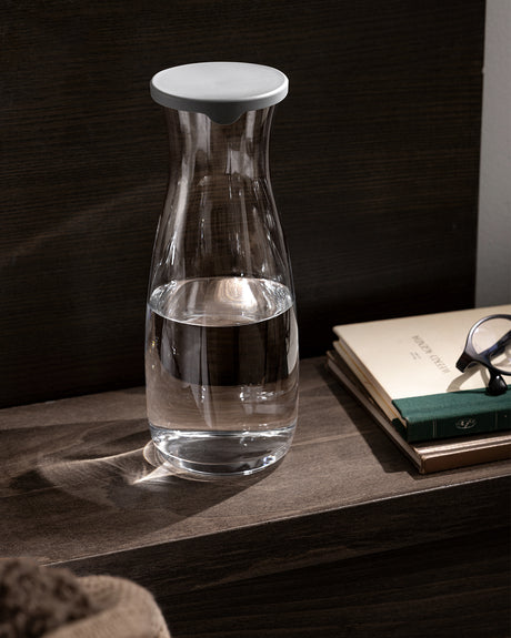 Clear Glass Lidded Carafe - Elegant Diamanta Design