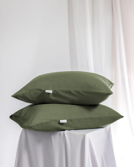 100% Cotton Sateen Pillowcase Pair - Luxuriously Soft Feel