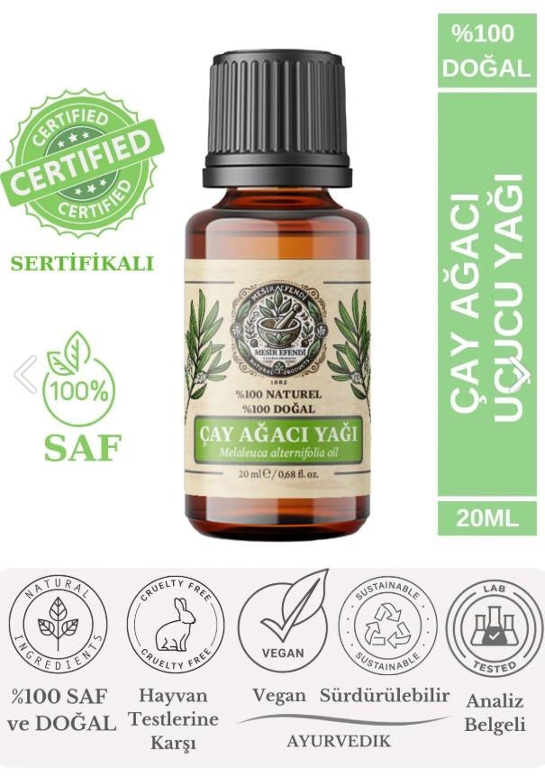 Tea Tree Essential Oil - 100% Pure for Skin & Hair Care
