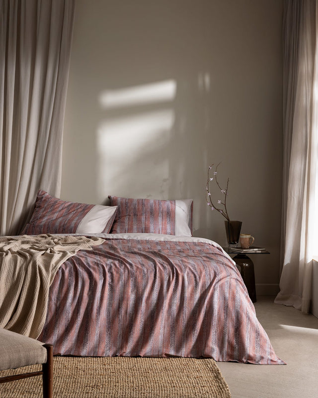 100% Cotton King Size Duvet Cover Set - Crepe Printed & Colorful