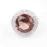 925 Sterling Silver Zultanite & Zircon Halo Ring