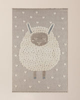 Plush Faux Sheepskin Area Rug - Soft Mouton Style Floor Carpet