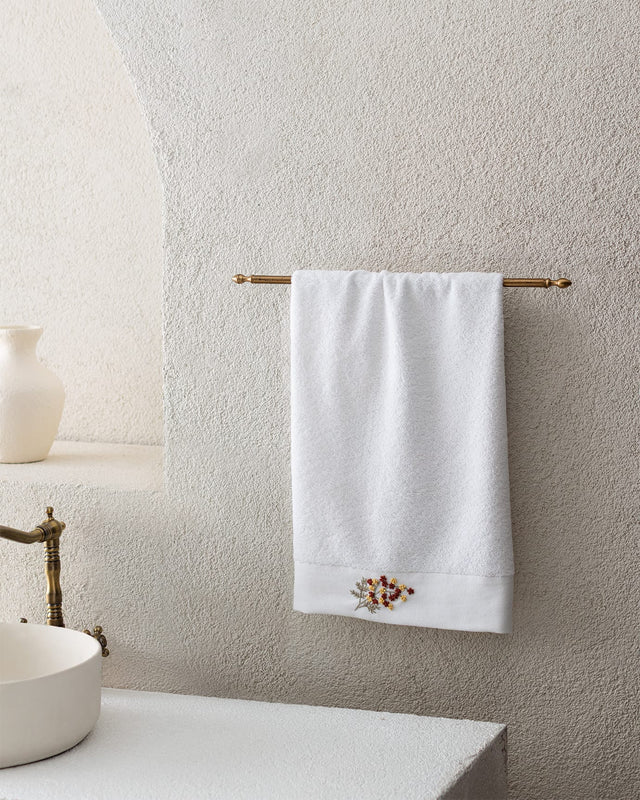 100% Cotton Face Towel - Felicity Embroidered Design