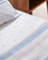 Single Bed Printed Cotton Pike Coverlet Set