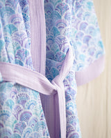 Pure Cotton Muslin Bathrobe - Lightweight & Breathable Comfort
