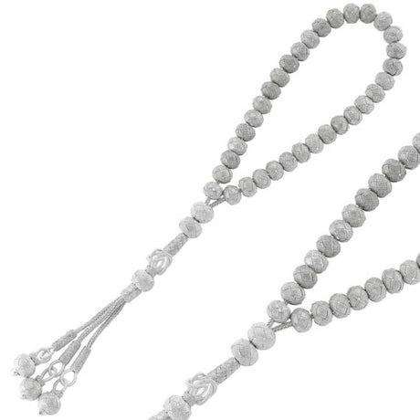 Sterling Silver Tesbih - Handwoven Kazaziye Prayer Beads