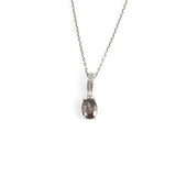 Premium 925 Sterling Silver Oval Mystic Topaz Necklace