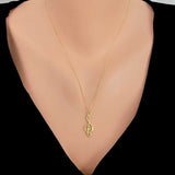 925 Sterling Silver Treble Clef Necklace - Musical Elegance