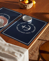 Coastal Yacht Style 4-Piece Placemat Set for Dining
