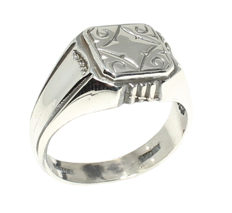 Premium 925 Sterling Silver Tile Ring