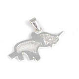 925 Sterling Silver Elephant Pendant - Filigree Lucky Charm Design