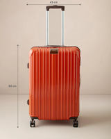 Medium Terracotta Hardshell Travel Suitcase