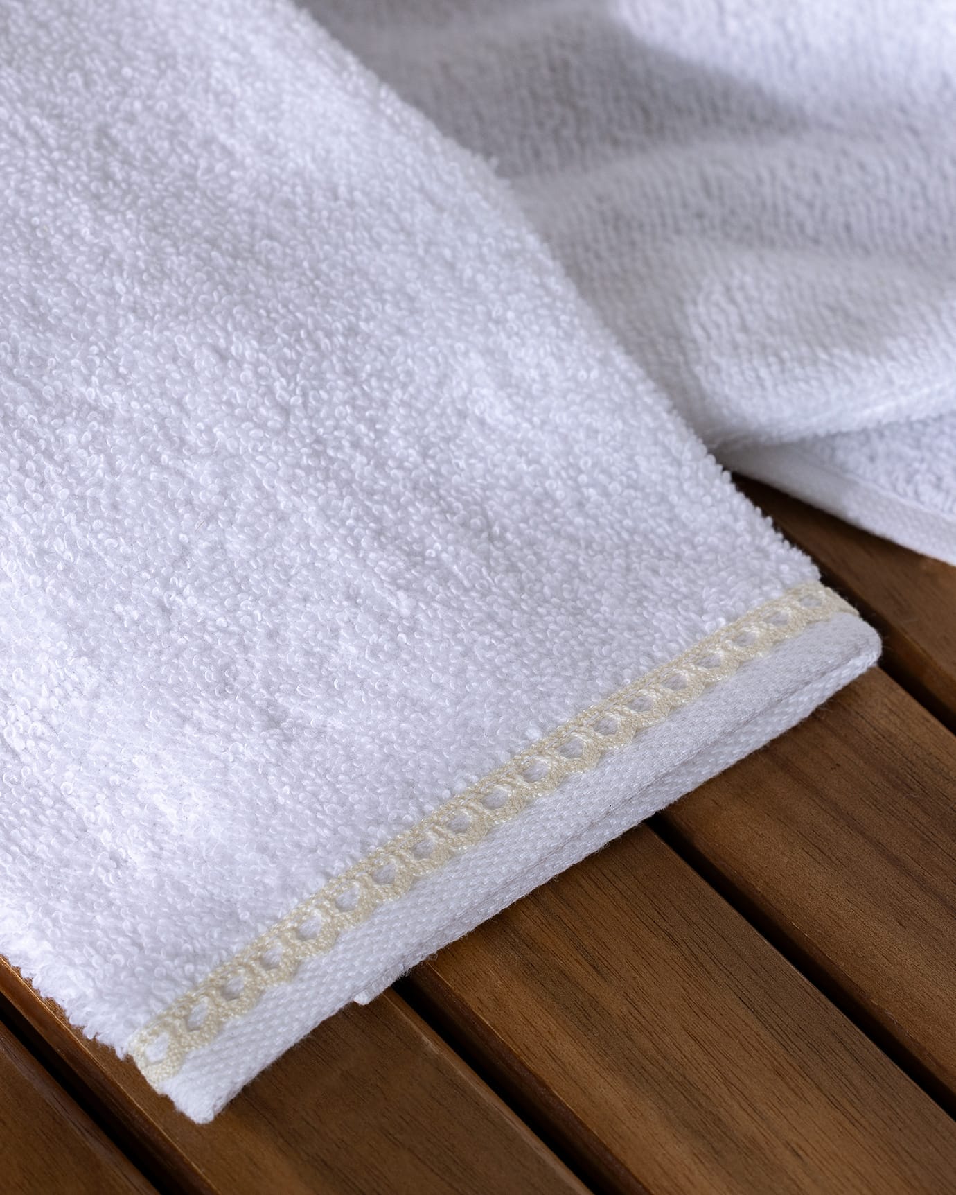 100 % Baumwoll-Handtuch-Set, 2-teilig – Saugfähige weiße und gelbe Handtücher