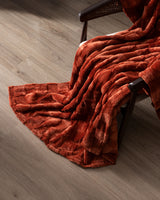 Ultra-Soft Welsoft Polyester TV Blanket - Terra Cotta Cozy
