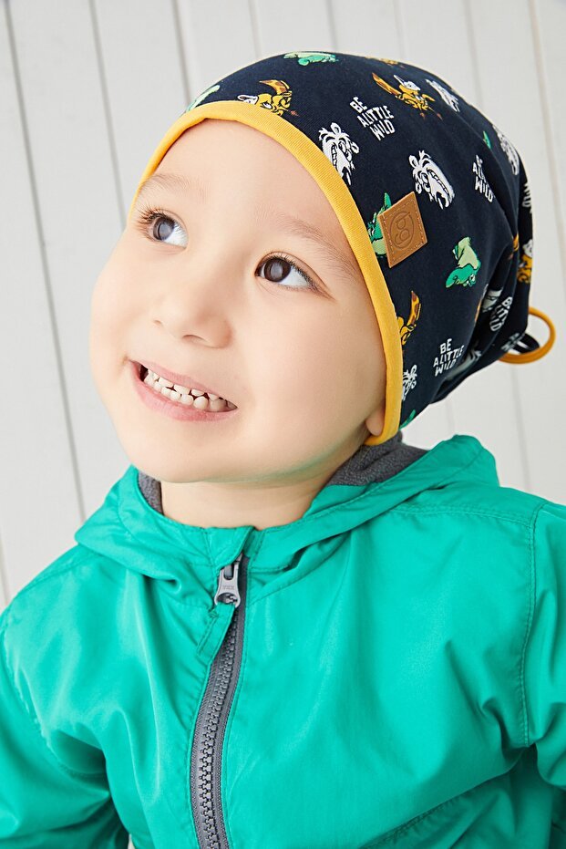 "Be A Little Wild" cotton Beanie - Double - Layered & Oeko - Tex certified - TryAladdin