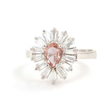 Premium Sterling Silver Zultanite Baguette Ring