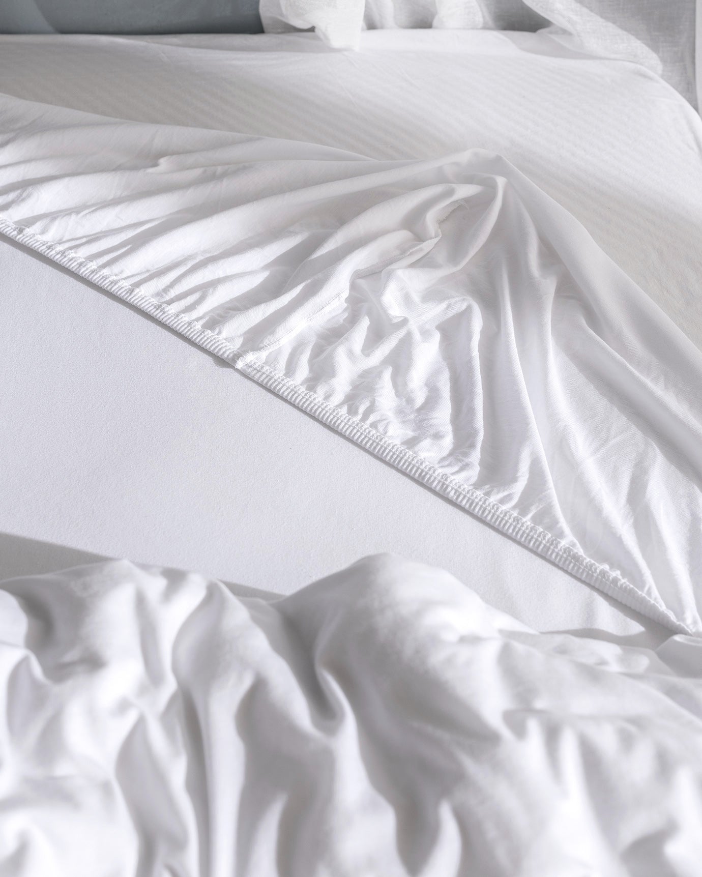 100% Cotton Jersey Knit Full/Queen Duvet Cover Set with Fitted Sheet