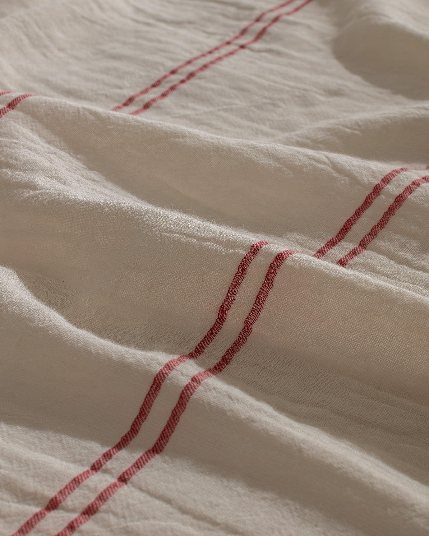 100% Cotton Double Duvet Set - Muslin Yarn-Dyed