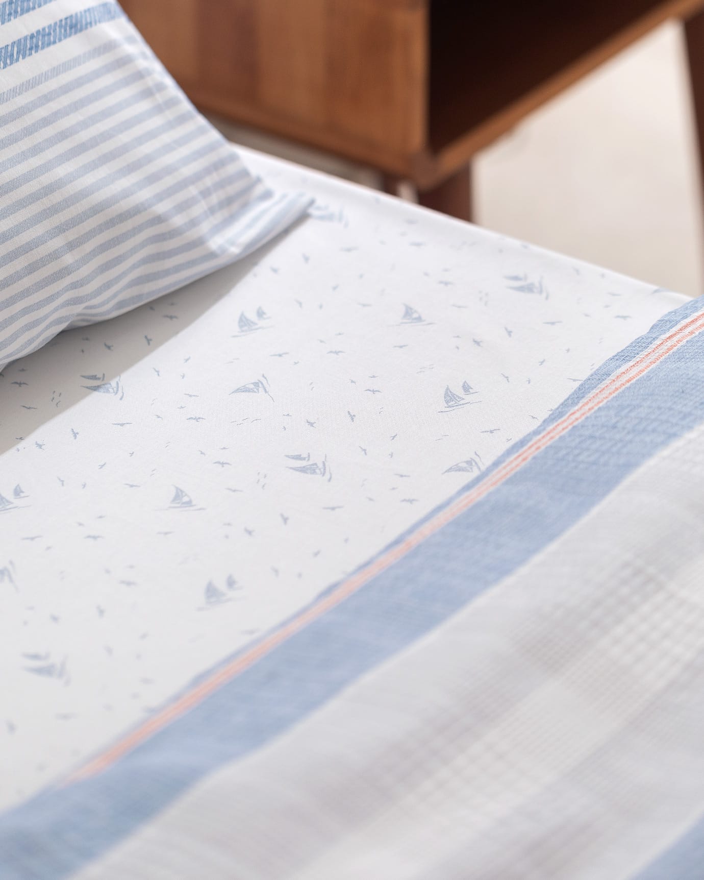 Cotton Lyocell Double Pike Set - Modern Printed Design