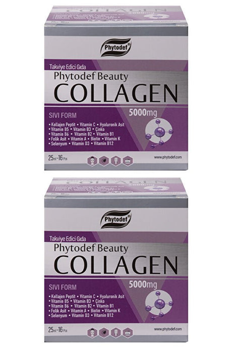 Beauty Collagen Liquid - 2x16 Vials, 5000mg for Skin & Hair - TryAladdin