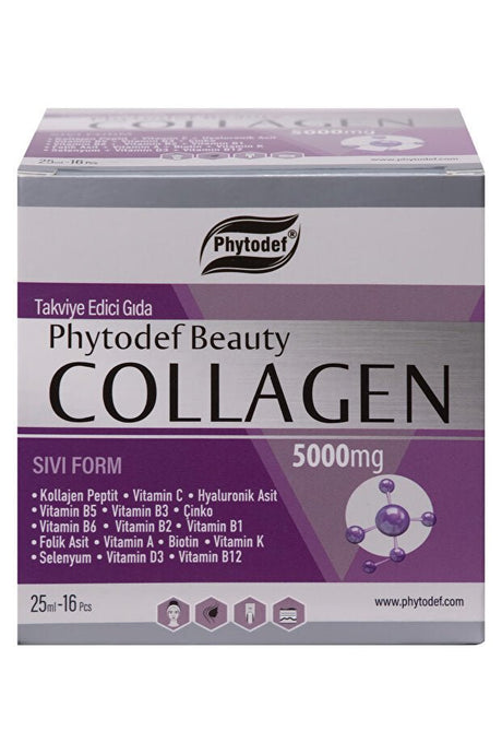 Beauty Collagen Liquid Form - 5000mg, 25ml x 16 Tubes for Skin & Hair - TryAladdin