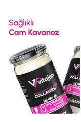 Beauty Collagen Powder - Hyaluronic Acid & Vitamin C - 180g Glass Jar - TryAladdin