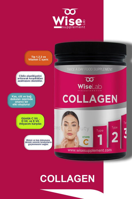 Beauty Collagen Powder - Type 1, 2, 3 & Vitamin C, 300g - TryAladdin