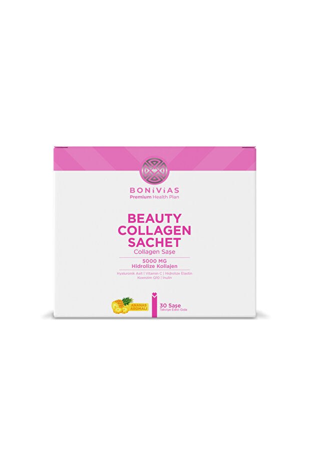 Beauty Collagen Sachets - 5000mg Hydrolyzed, 30 Count, Pineapple - TryAladdin