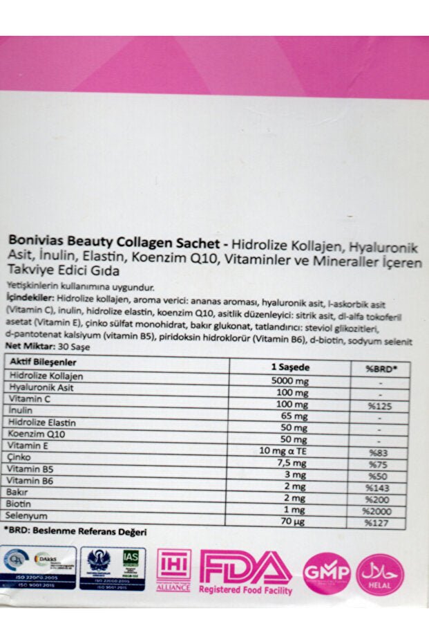 Beauty Collagen Sachets g Hydrolyzed, 30 Count, Pineapple - TryAladdin
