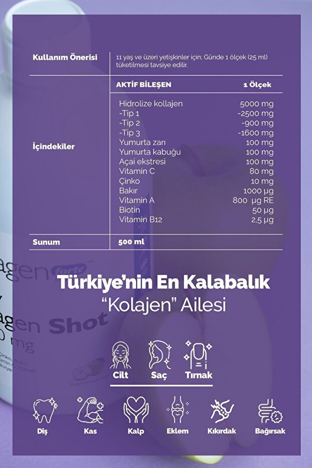 Beauty Collagen Shot - 5 Types, 500ml Liquid - TryAladdin