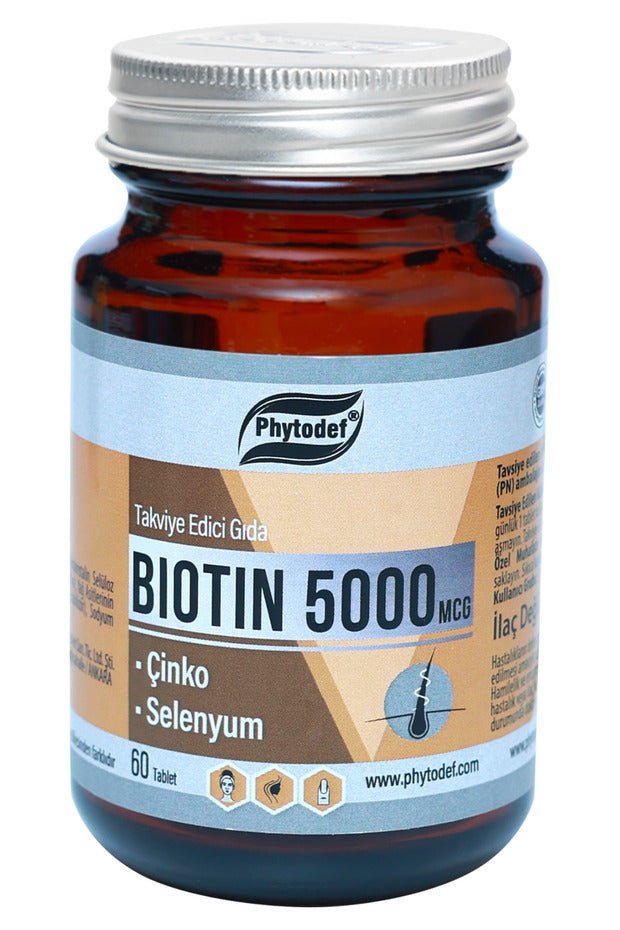 Beauty Collagen + Vitamin C (30 Tabs) & Biotin 5000mcg (60 Tabs) Set - TryAladdin