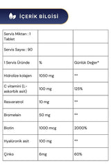 Beauty Gold Collagen Tablets - 30 Tablets x 3 Pack for Skin Health - TryAladdin