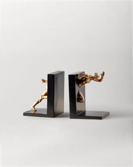 Resin Bookend - Modern Colorful Artistic Shelf Decor