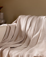 Cotton Blend Sofa Throw - Soft Comfort & Versatile Style