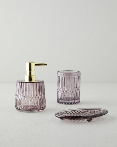 Professional-Grade-Glass-Bathroom-Accessory-Set-3-Piece-Plum-Burgundy