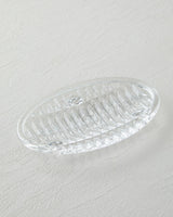 Premium 3 Piece Clear Glass Bathroom Accessory Set   Modern Design