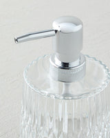 Premium 3 Piece Clear Glass Bathroom Accessory Set   Modern Design