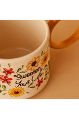 Bella Maison Flores Professional Ceramic Tea & Coffee Cup Set - 2 x 270ml - TryAladdin