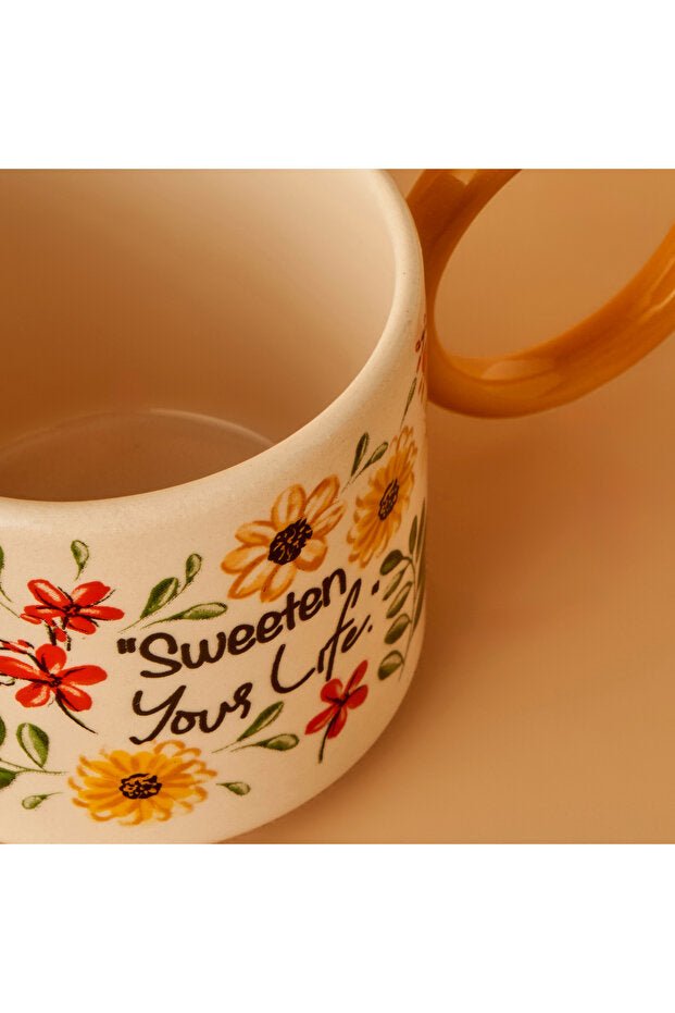 Bella Maison Flores Professional Ceramic Tea & Coffee Cup Set - 2 x 270ml - TryAladdin