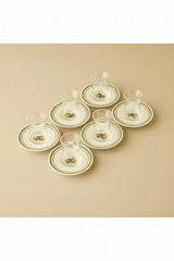 Bella Maison Lemoncello Professional Porcelain Turkish Tea Glass Set - 6 x 170ml - TryAladdin