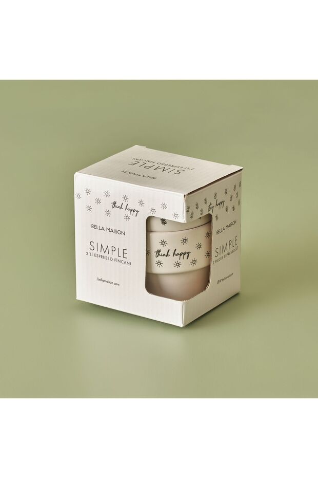 Bella Maison Premium Ceramic Espresso Cup Set - 2 - Piece (105ml Each) - TryAladdin