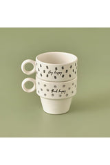 Bella Maison Premium Ceramic Espresso Cup Set - 2 - Piece (105ml Each) - TryAladdin