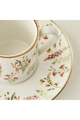 Bella Maison Premium Flores Porcelain Espresso Coffee Cup Set - 2 x 90 Cc - TryAladdin