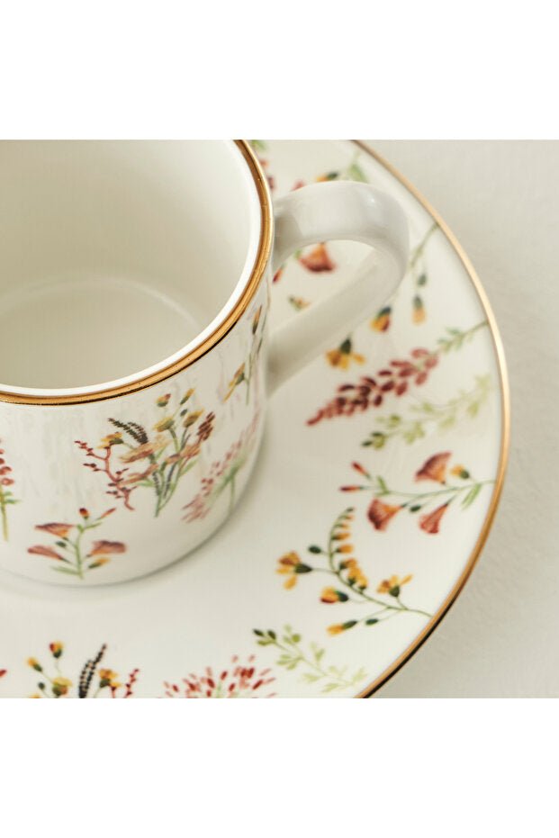 Bella Maison Premium Flores Porcelain Espresso Coffee Cup Set - 2 x 90 Cc - TryAladdin