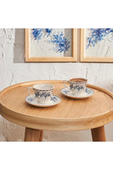 Bella Maison Premium Porcelain 2 - Piece Coffee Cup Set - Bleu Blanc Blue - 90ml - TryAladdin