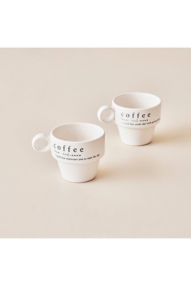 Bella Maison Professional Ceramic Espresso Cup Set - 105ml (2 - Pack) Black - TryAladdin