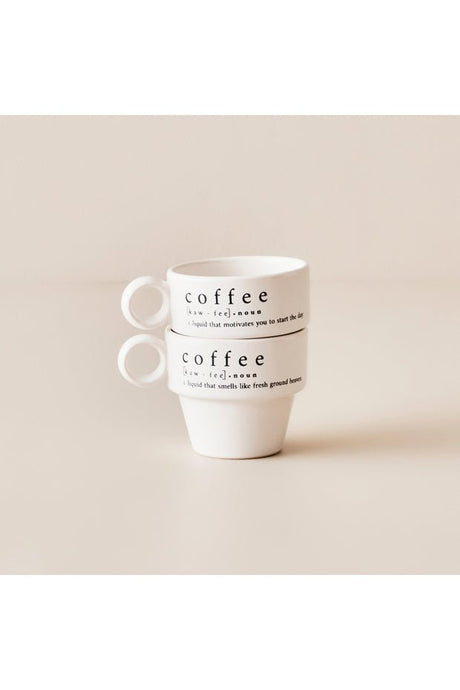 Bella Maison Professional Ceramic Espresso Cup Set - 105ml (2 - Pack) Black - TryAladdin